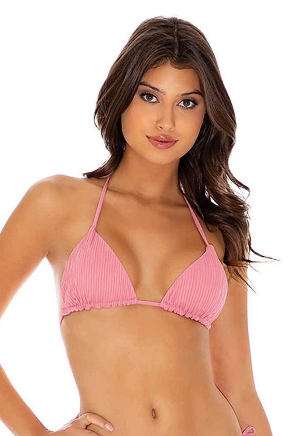 Luli Fama River Dance BLUSH SEAMLESS TRIANGLE TOP